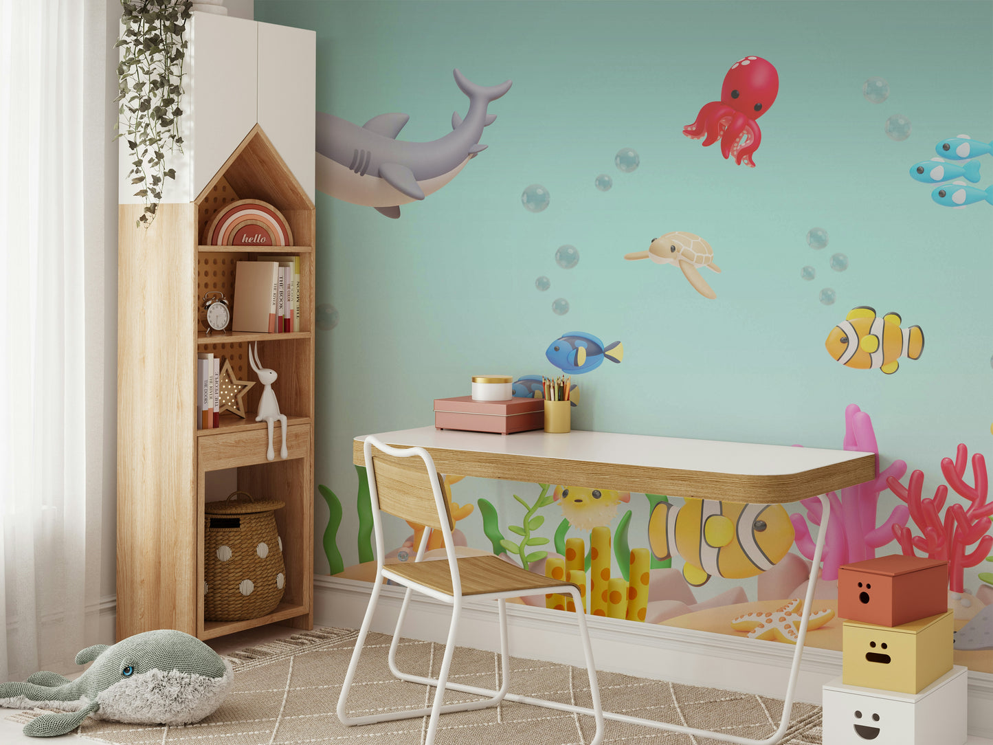 The design has a beautiful, artistic aesthetic.

