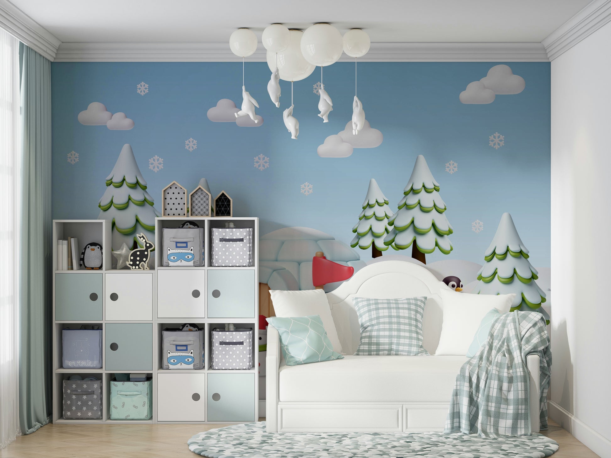 The colors are bright and vibrant, with a lively, festive palette.

