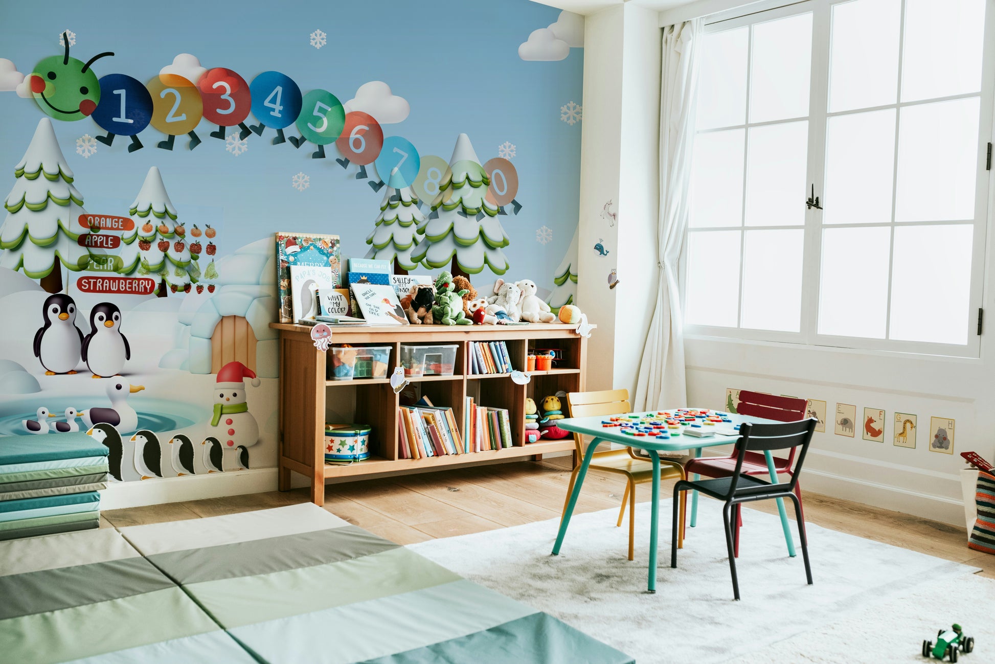 The composition is a fun, whimsical scene.

