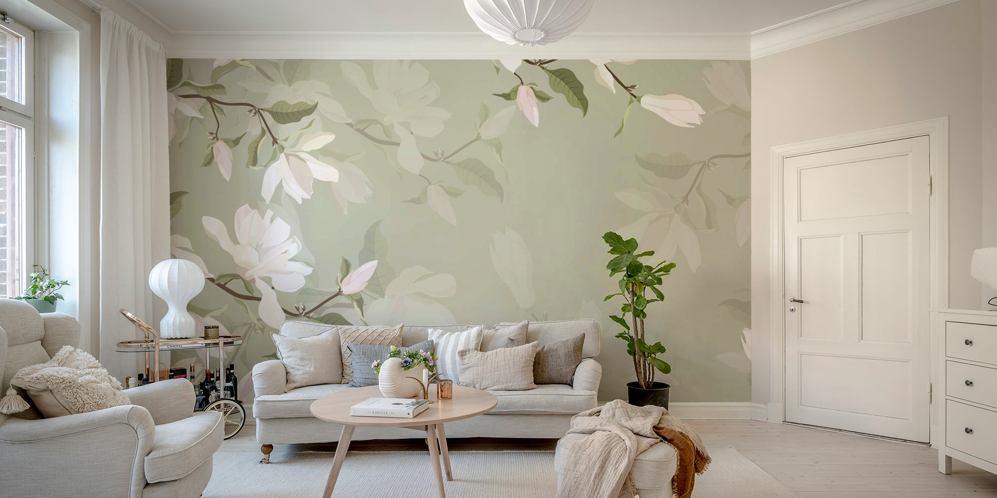 The composition is a harmonious, flowing pattern.

