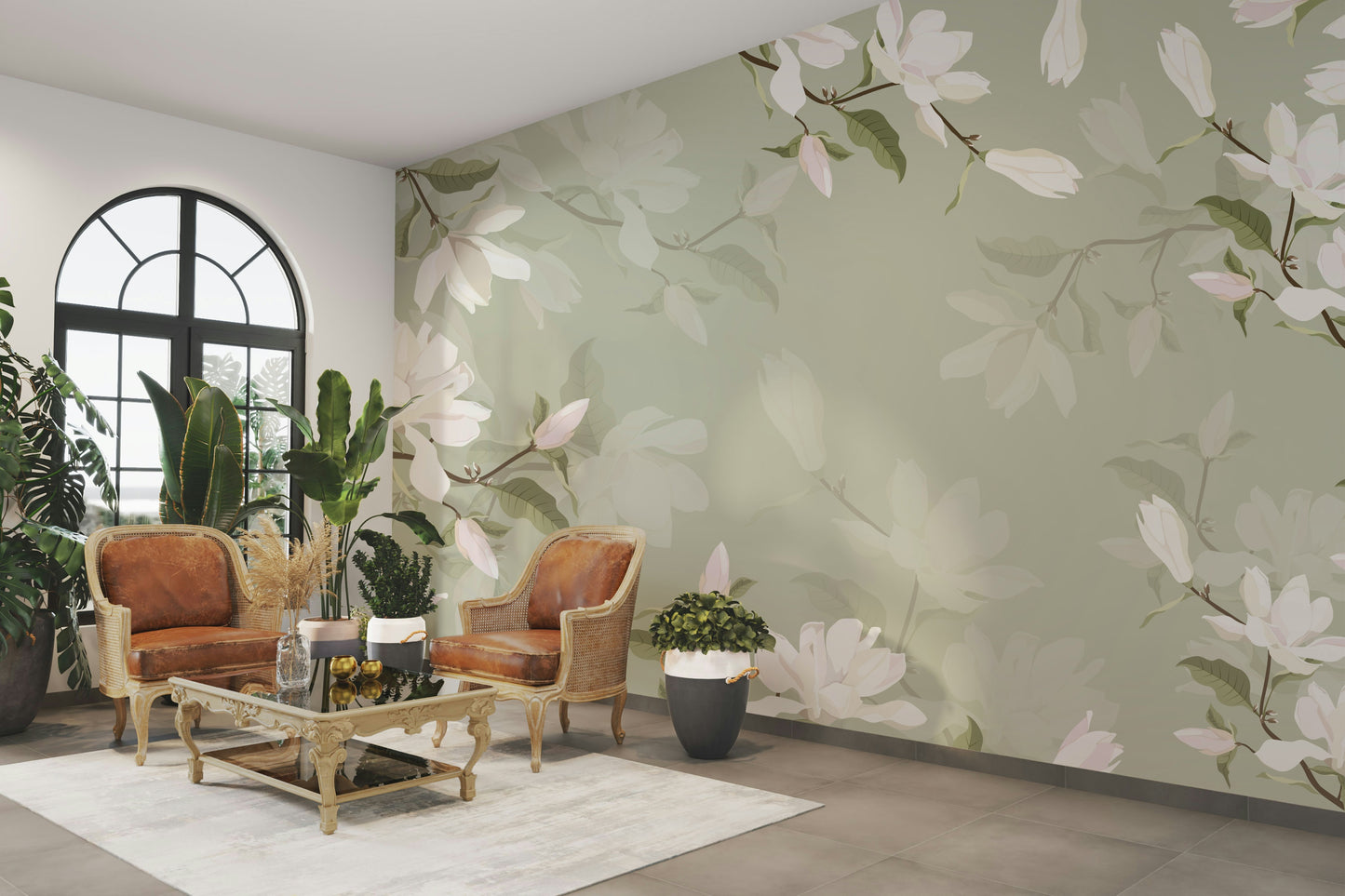 The design has a beautiful, artistic aesthetic.

