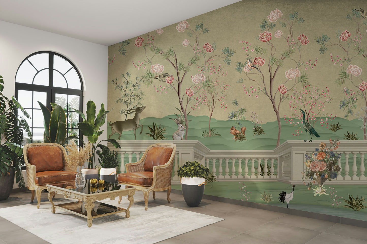 The design feels peaceful and organic.

