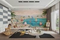 The design feels peaceful and playful.

