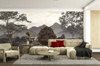 The colors are gentle and muted, with a natural, green and beige palette.

