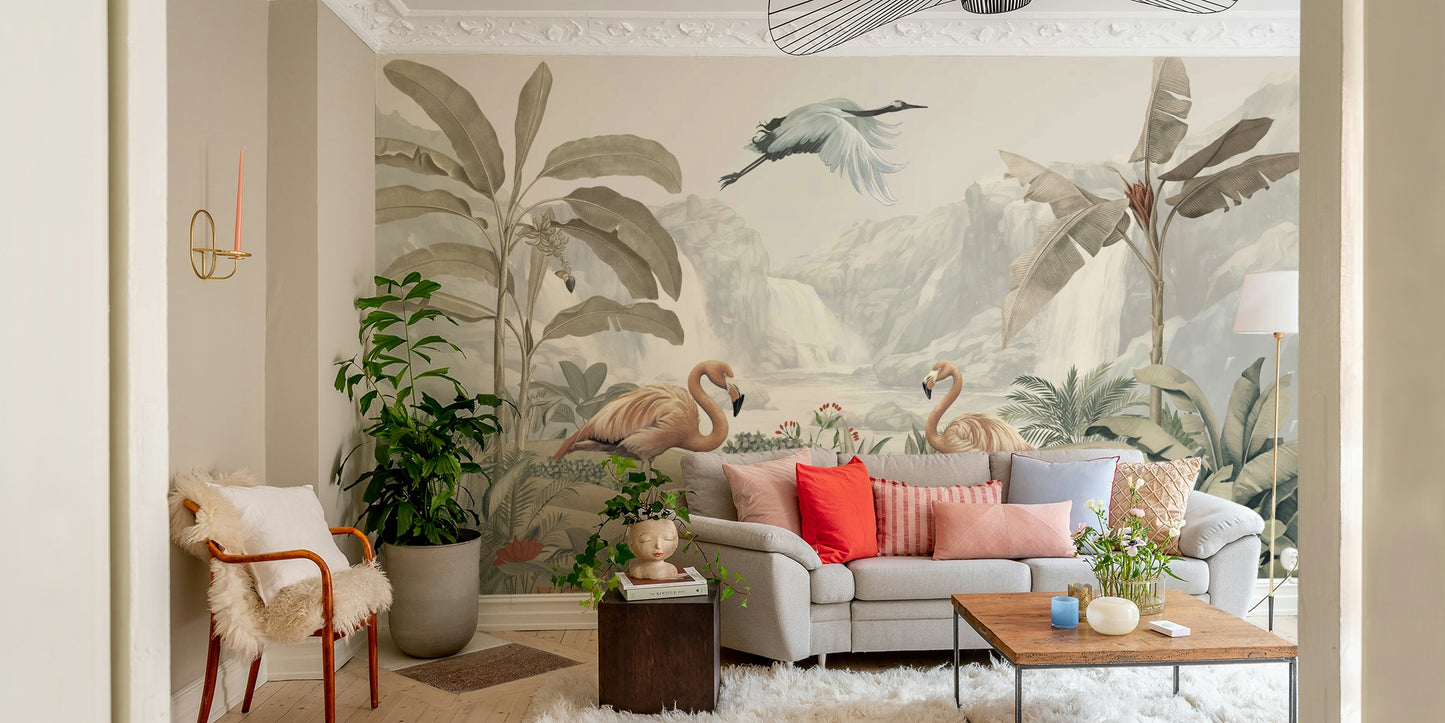 The design feels peaceful and organic.

