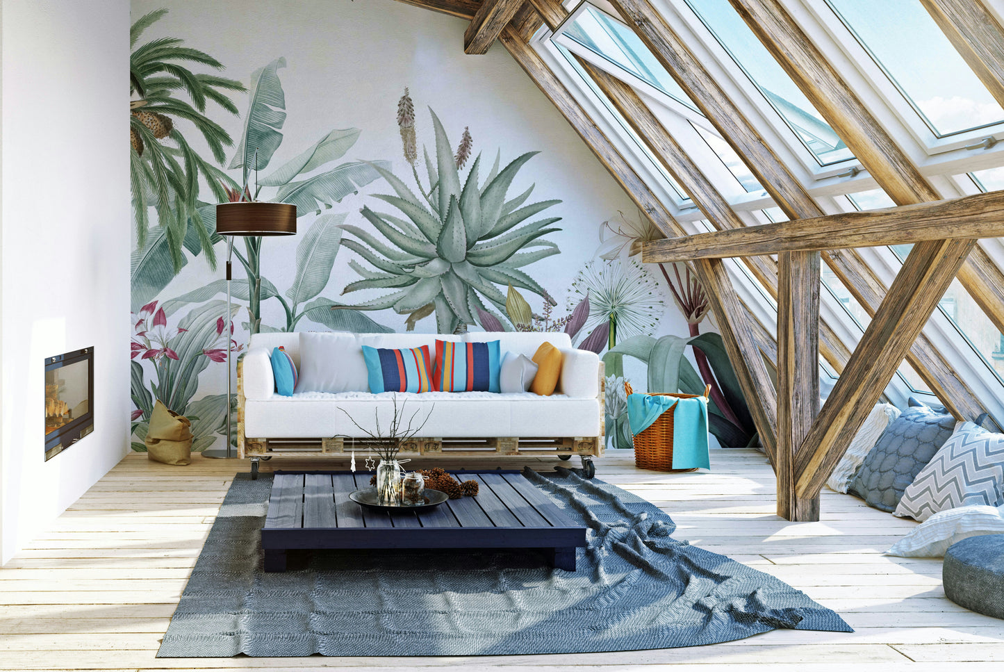 The colors are gentle and muted, with a faded beige and sepia palette.

