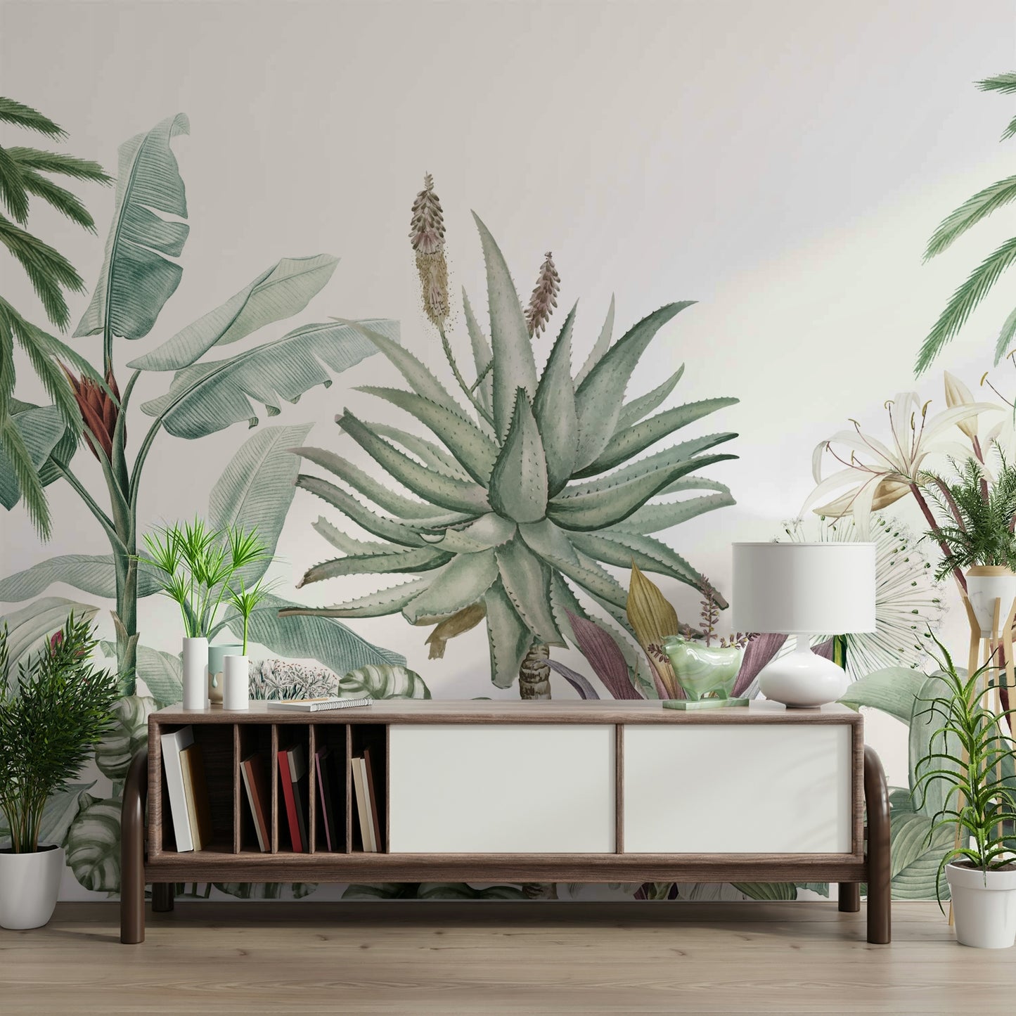 The composition is a harmonious, flowing pattern.

