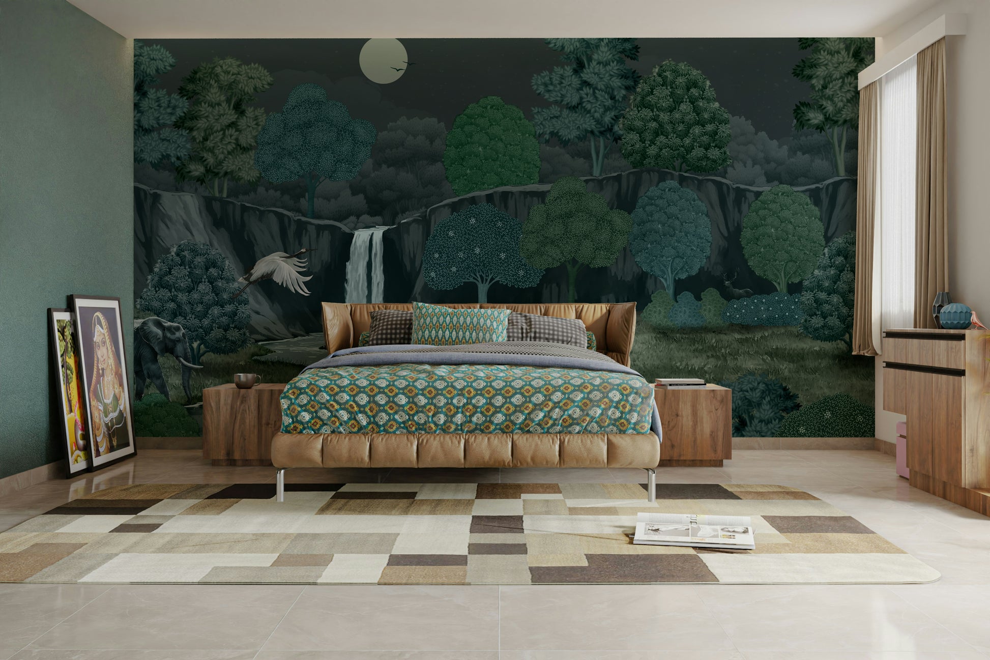 The design feels peaceful and dreamy.

