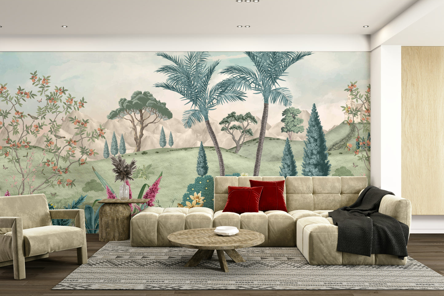 The design has a beautiful, artistic aesthetic.

