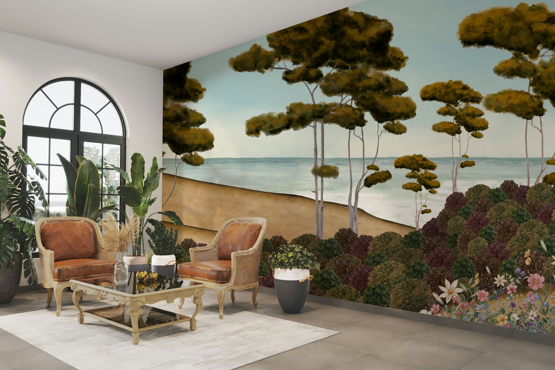 The image feels peaceful and restful.

