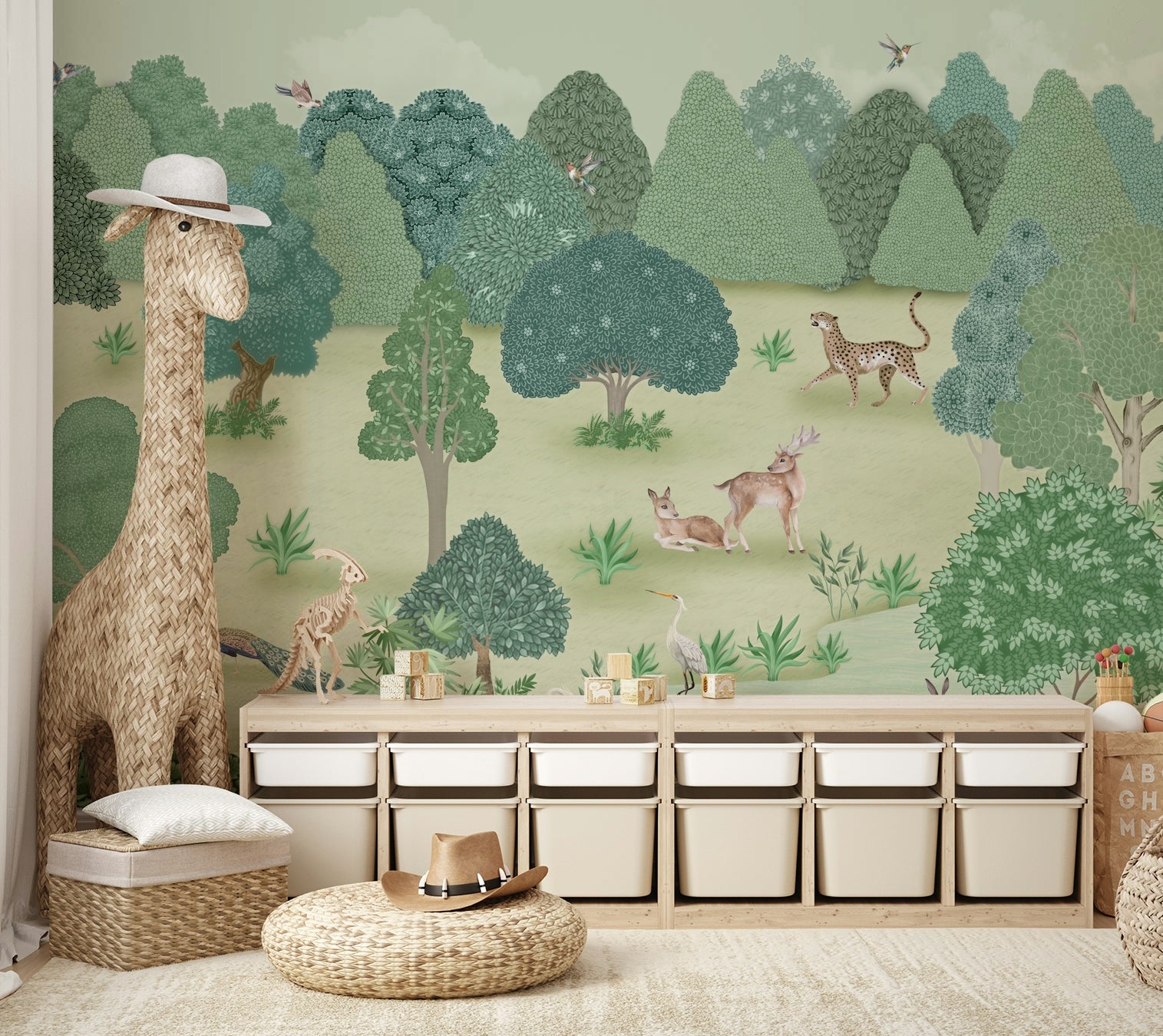 The composition is a harmonious, flowing pattern.

