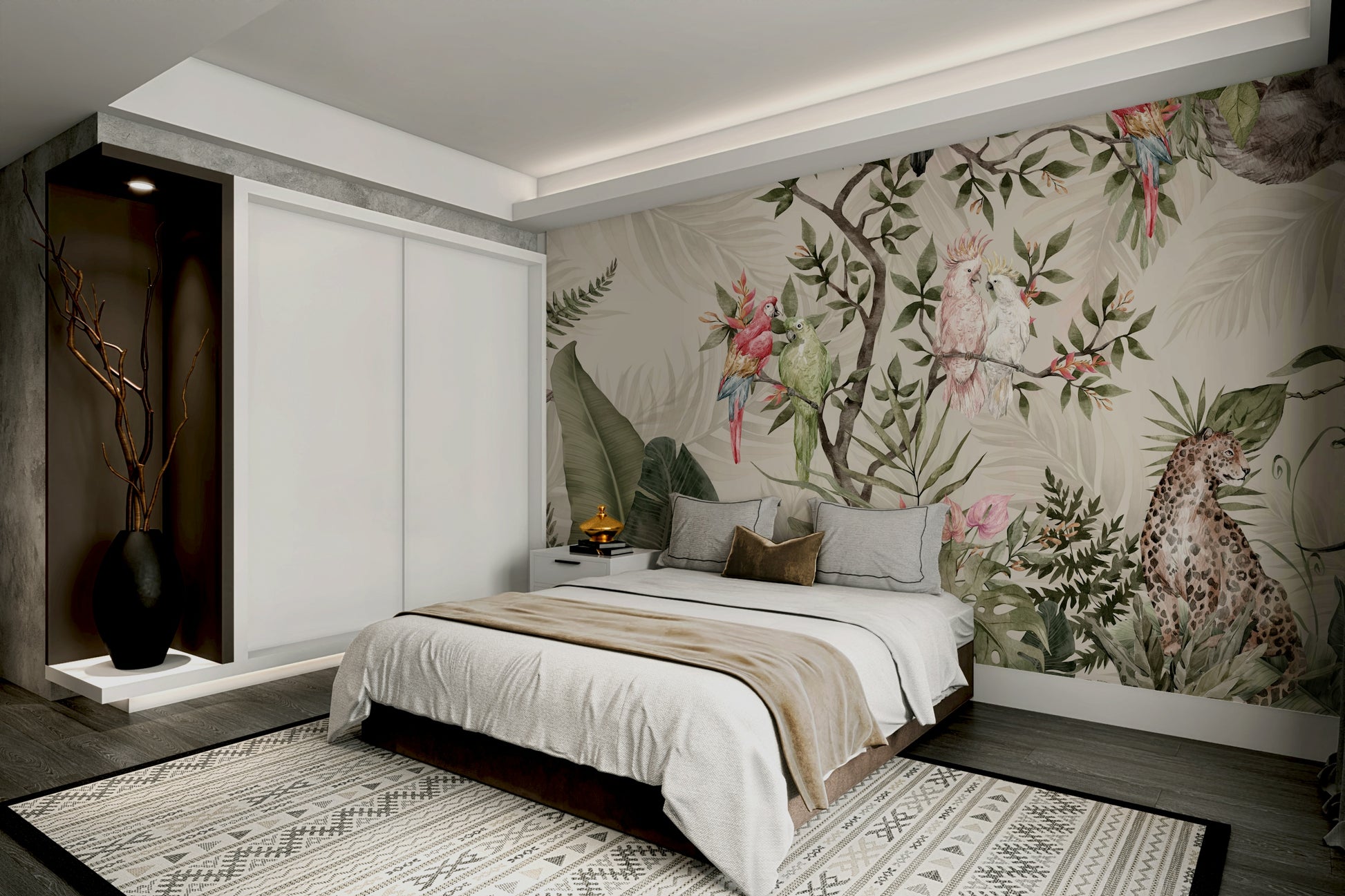 The composition is a harmonious, flowing pattern.

