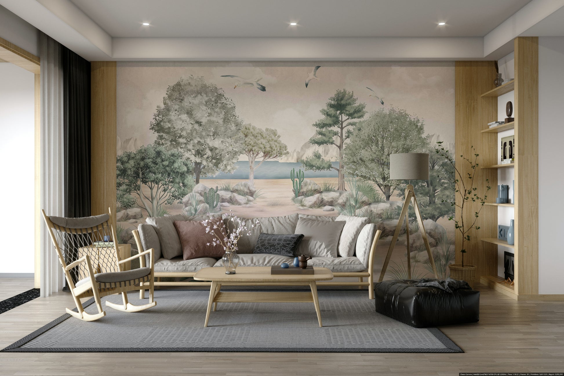 The image feels peaceful and restful.

