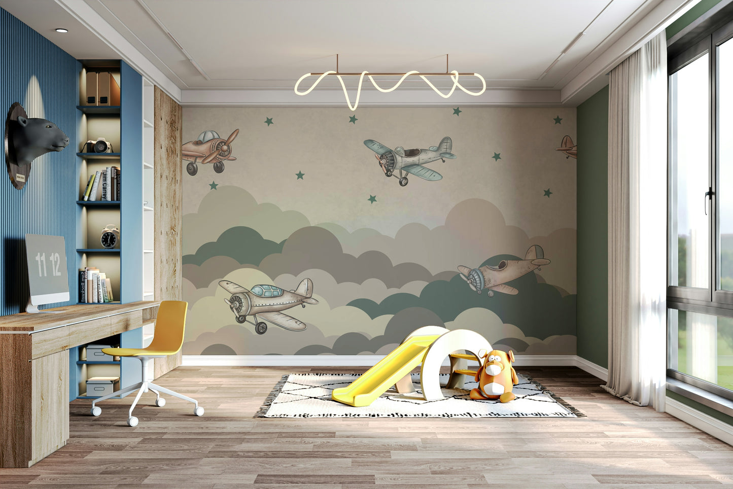 The image is suitable for a child's room or a nursery.

