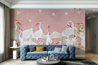 Wall mural showing a quiet abstract scene

