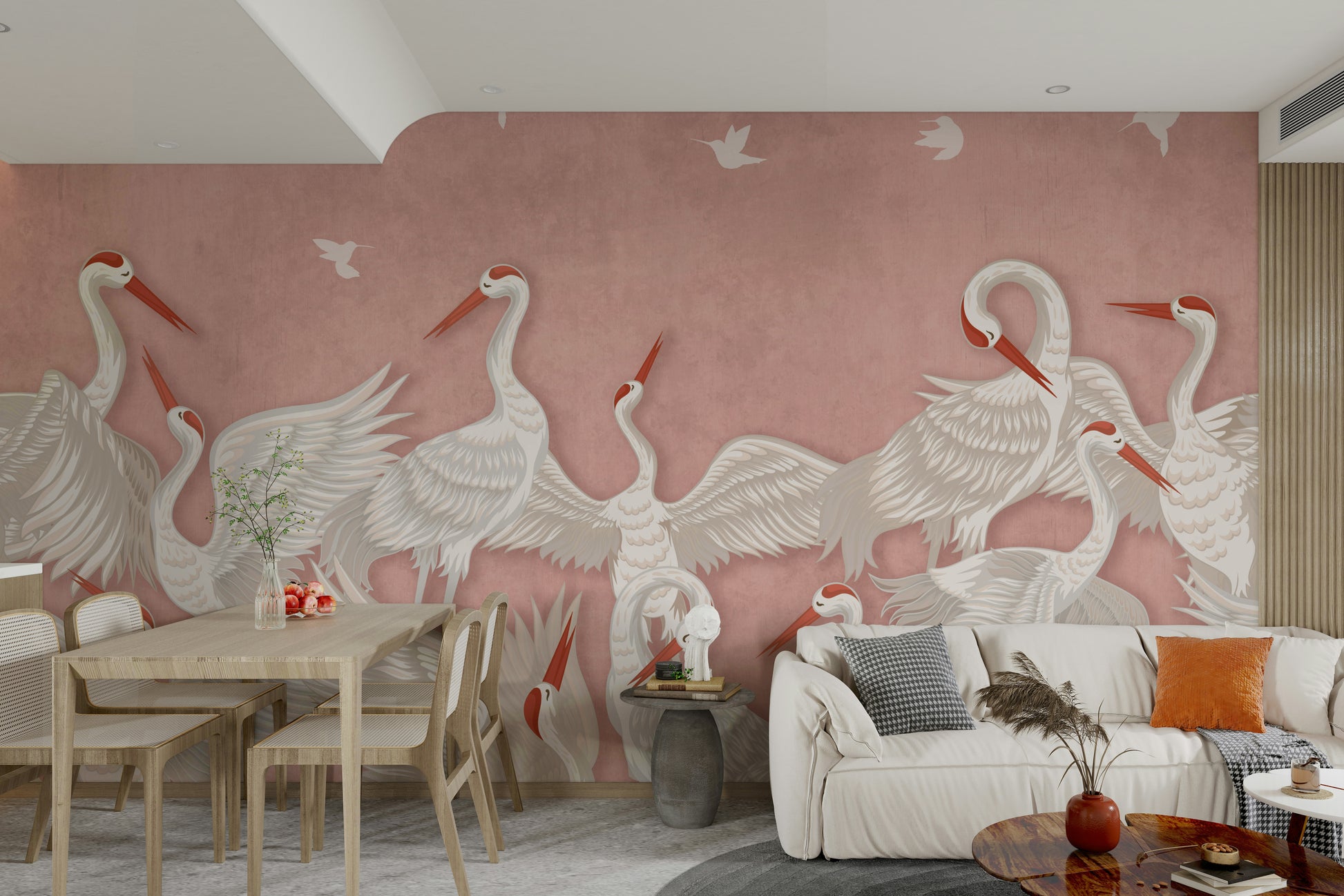 Mural wallpaper capturing a peaceful atmosphere

