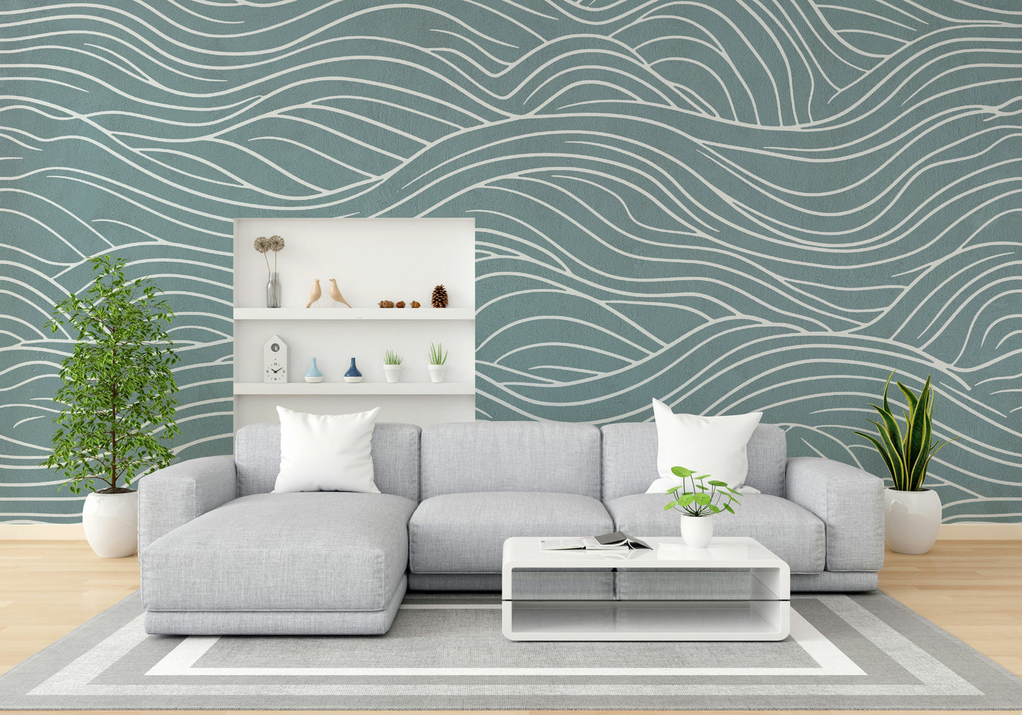 Wall decor showing a tranquil abstract view

