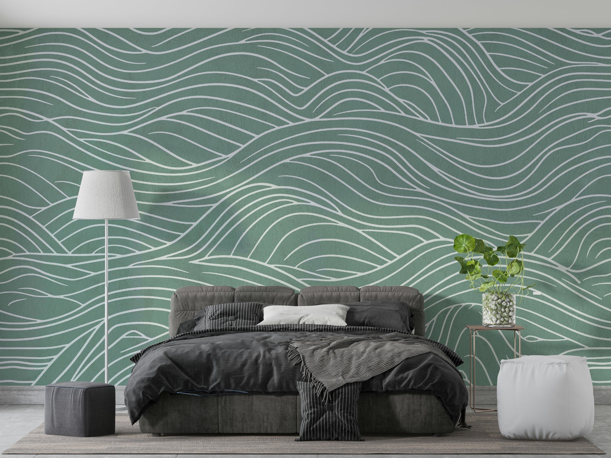 Mural wallpaper capturing a peaceful atmosphere

