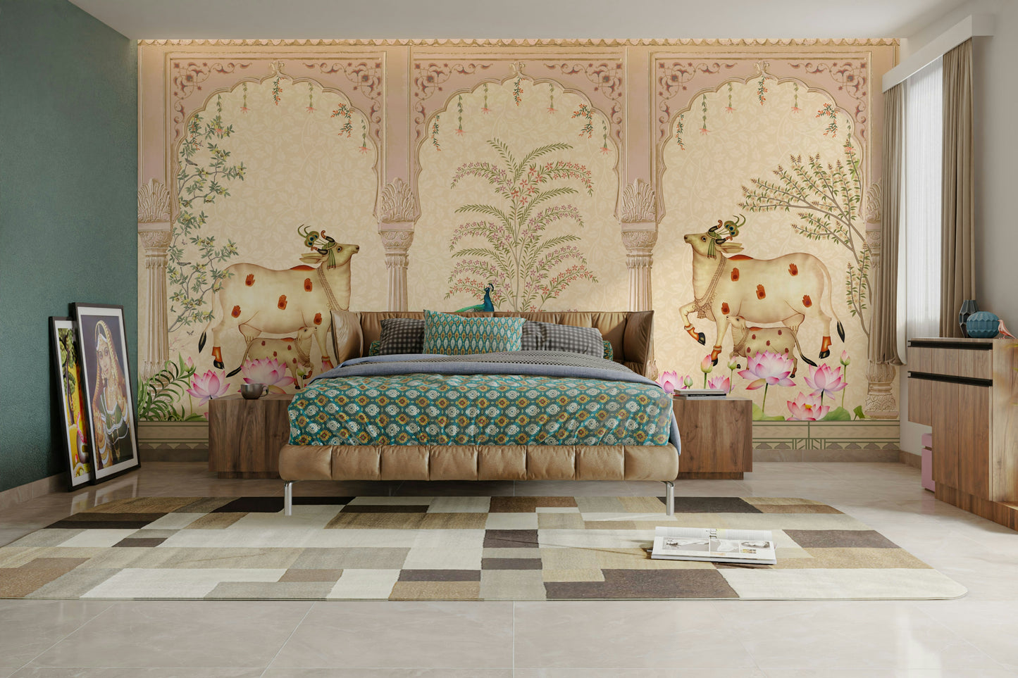 The pattern feels intricate and artistic.

