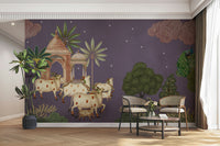 The composition is a harmonious, rhythmic pattern.

