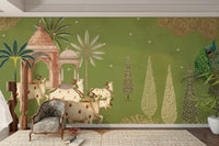 Pichwai Darshan Wall Mural for bedroom



