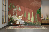 Pichwai Vanam Wall Mural home decor



