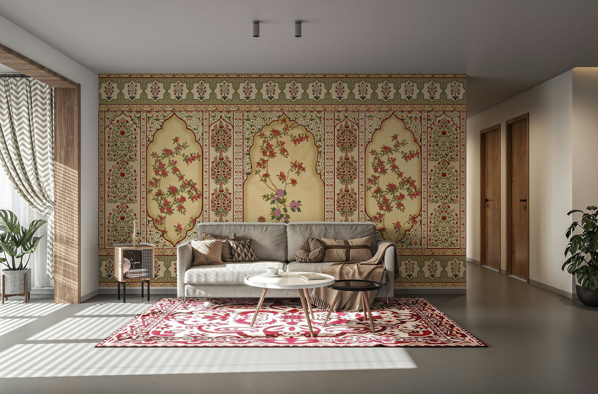 The composition is a harmonious, flowing pattern.

