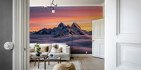 Wall decor showing a tranquil sky view

