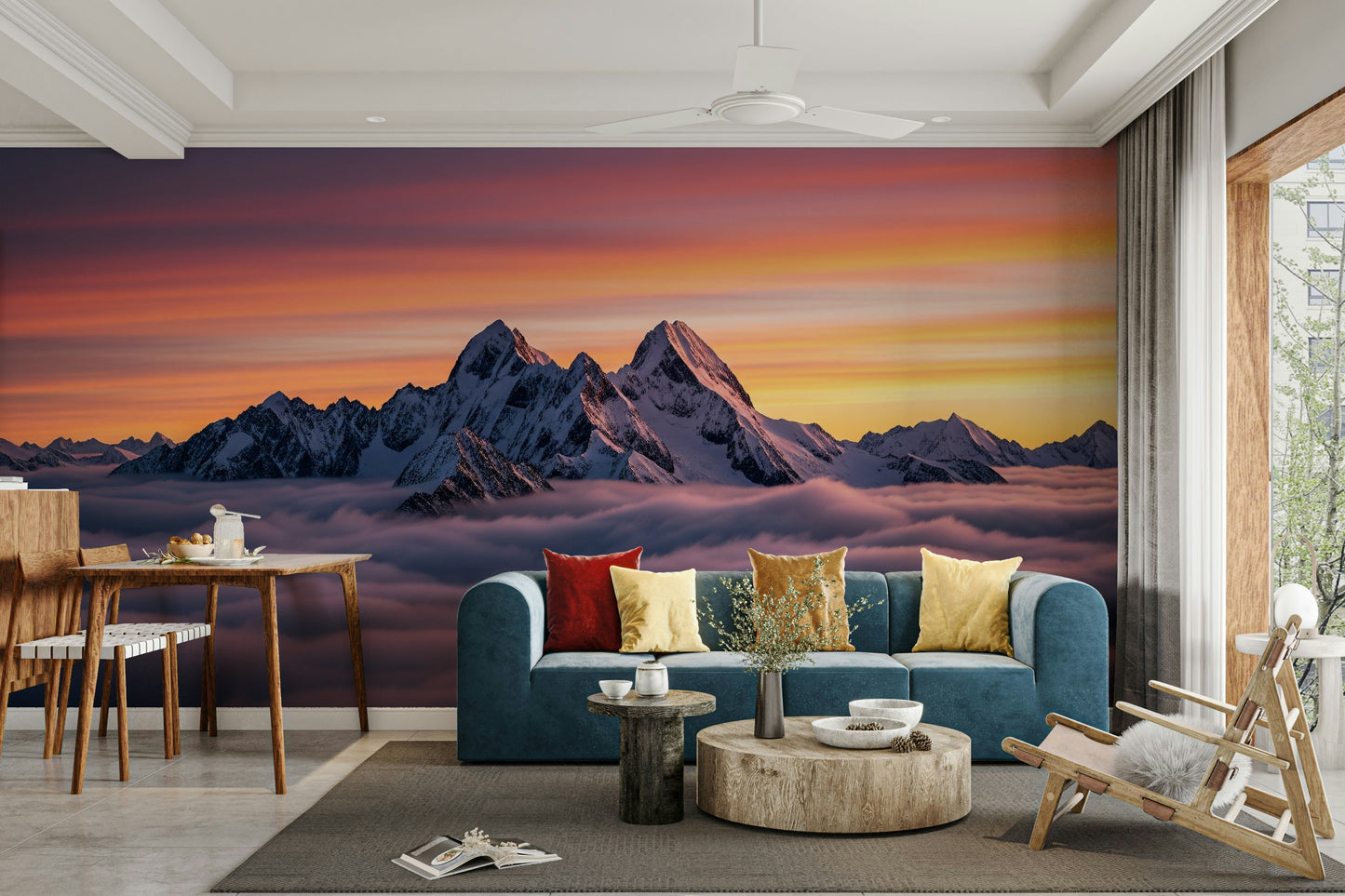Wallpaper for walls with a fantastical landscape

