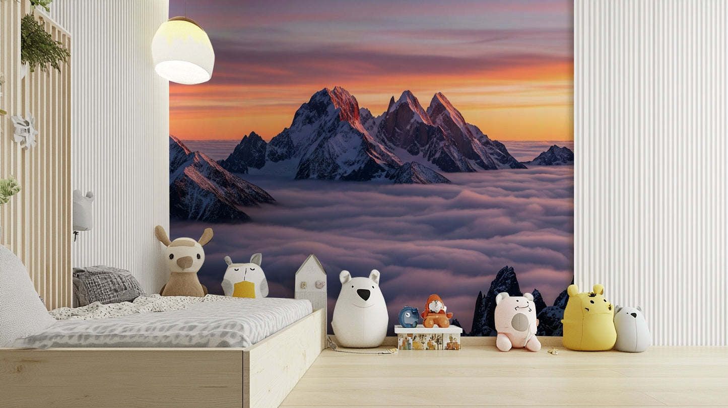 Mural wallpaper capturing a peaceful atmosphere

