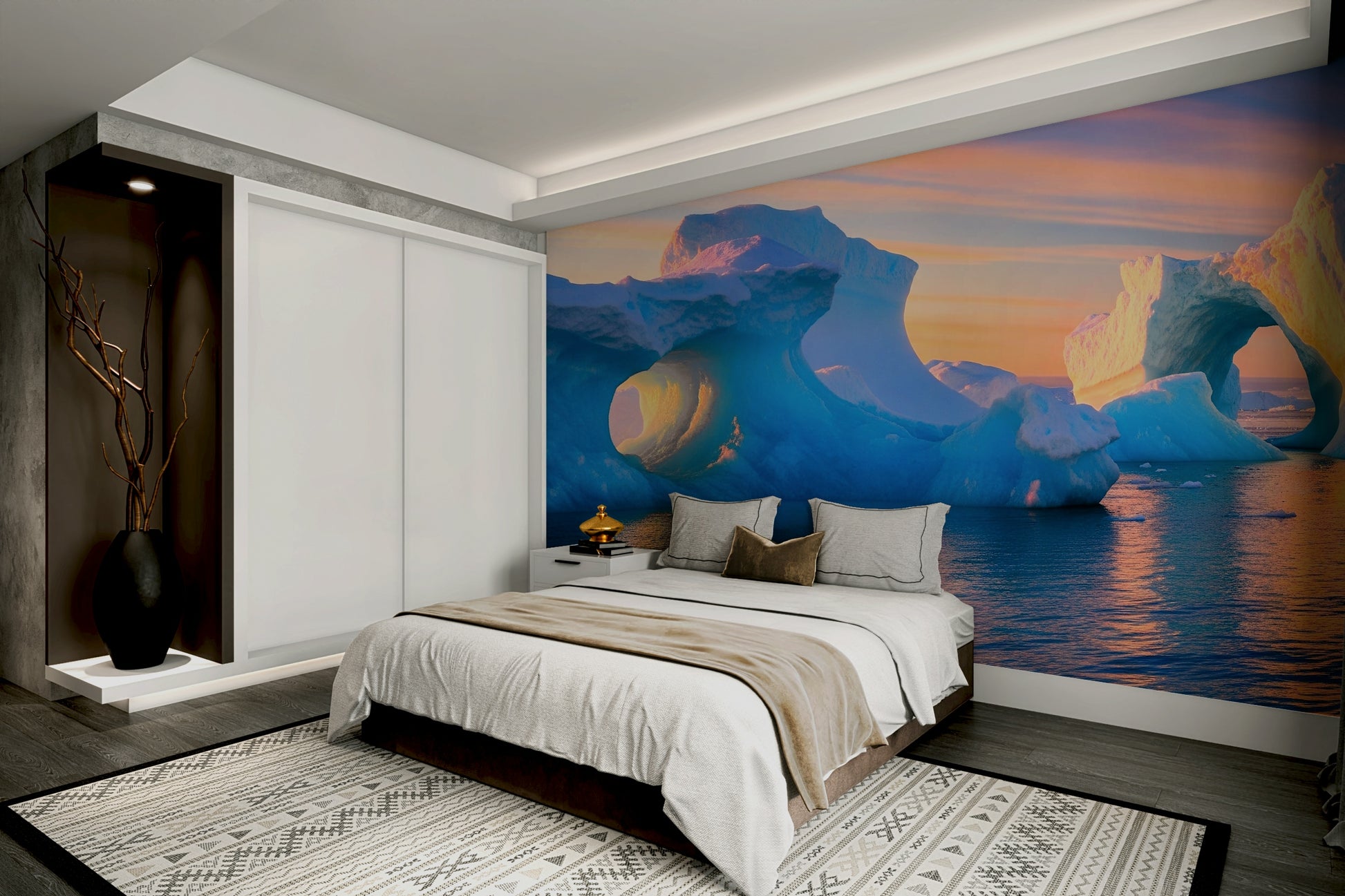 Mural wallpaper capturing a peaceful atmosphere

