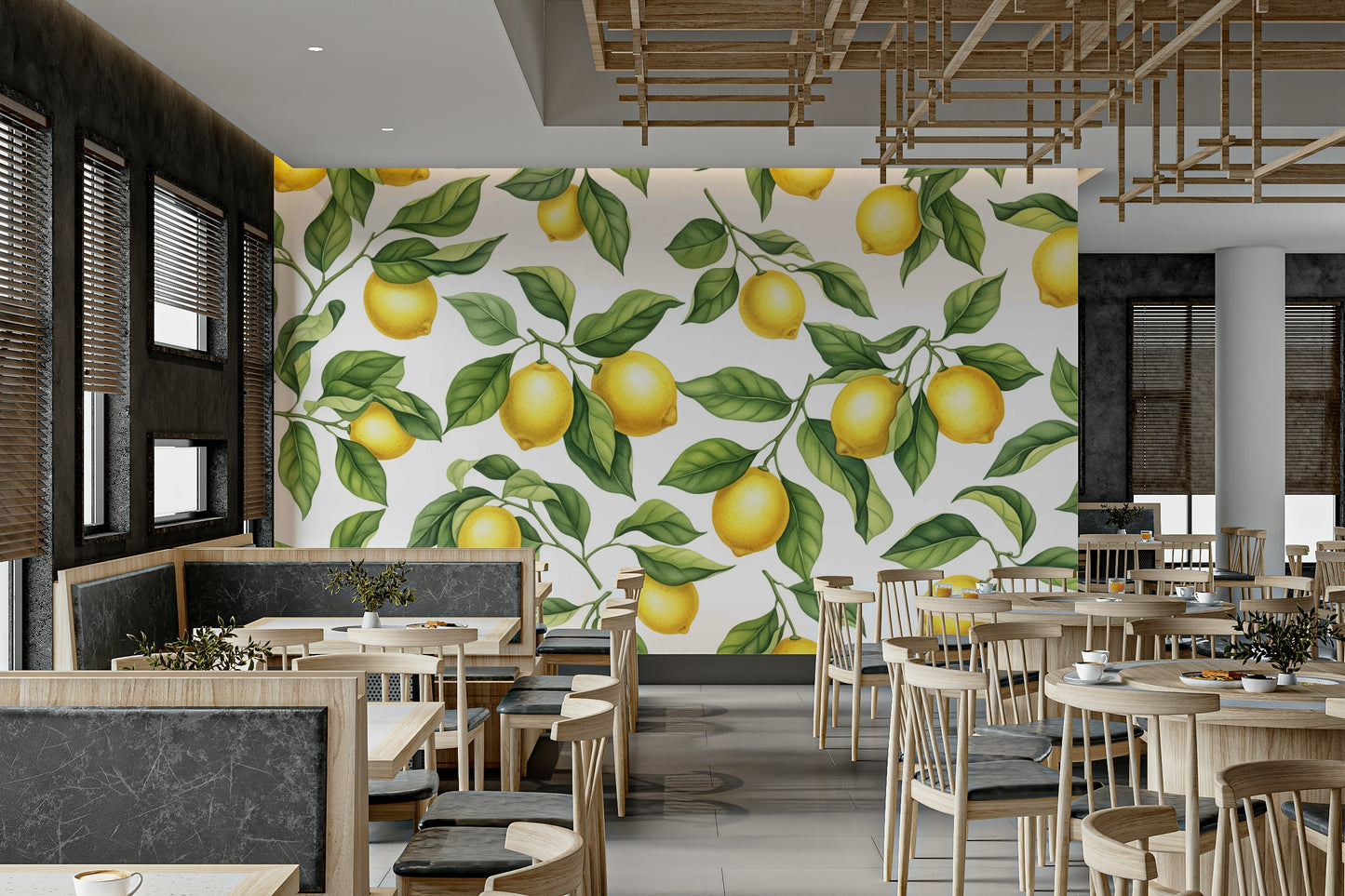 Wallpaper for walls with a fresh, happy theme

