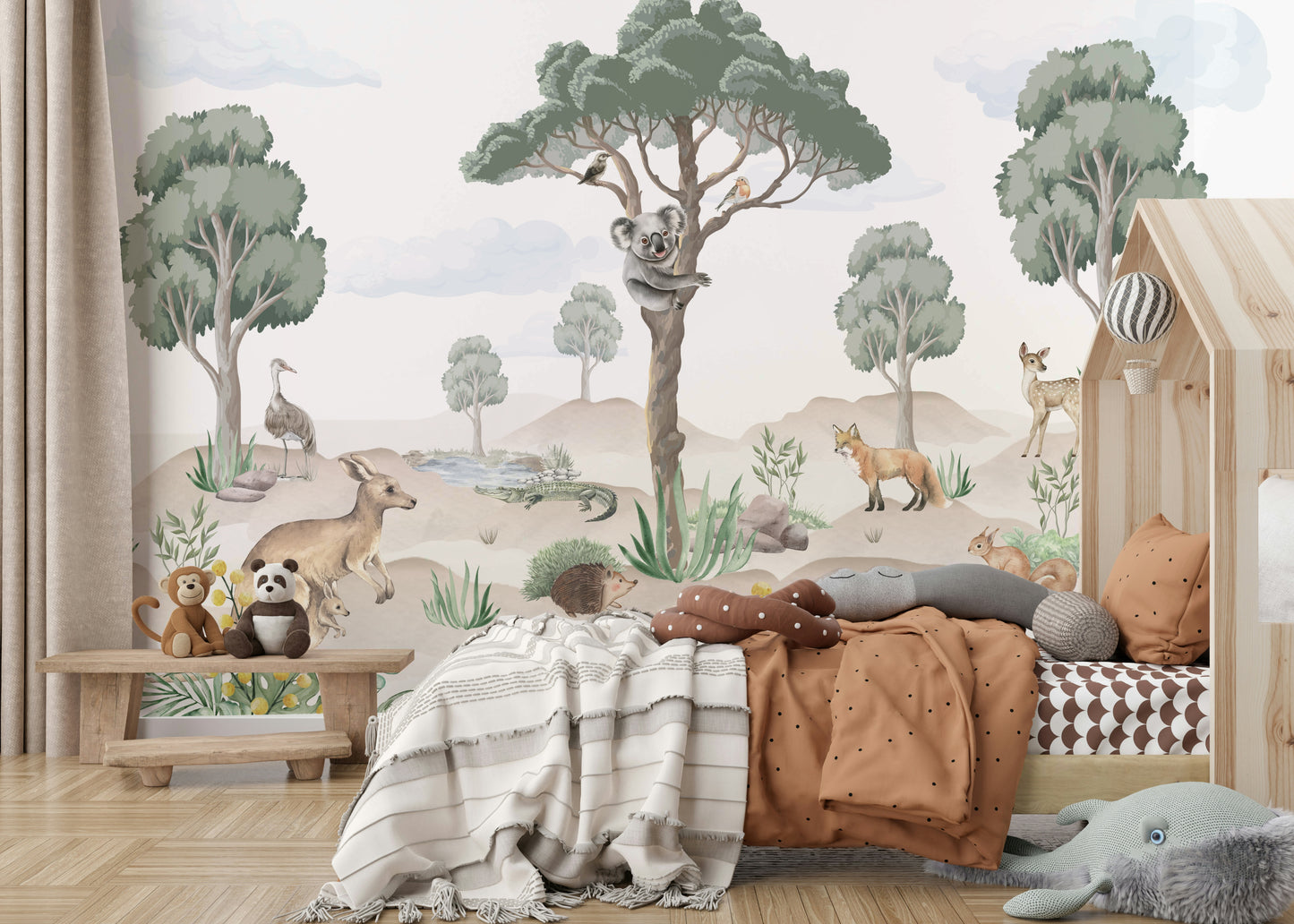 Wallpaper for walls with a happy, nature-inspired theme

