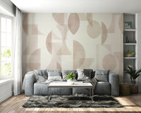 High-quality image of the Geometrica Mocha wallpaper

