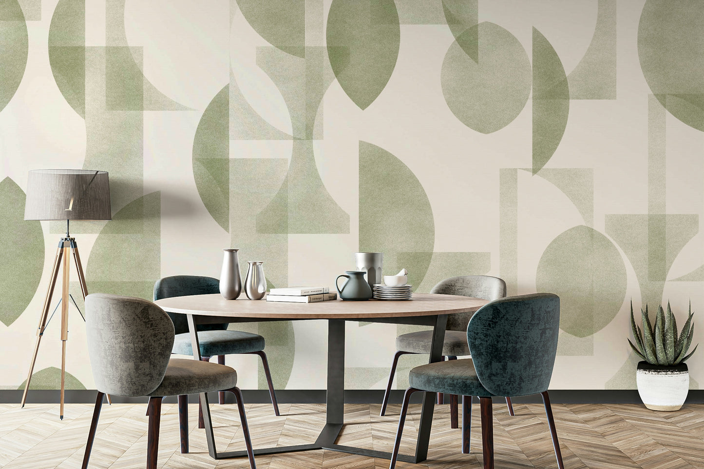 Wallpaper for walls with a sophisticated, abstract design


