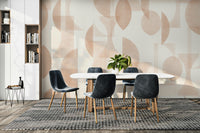 View of friendly shapes and a playful pattern

