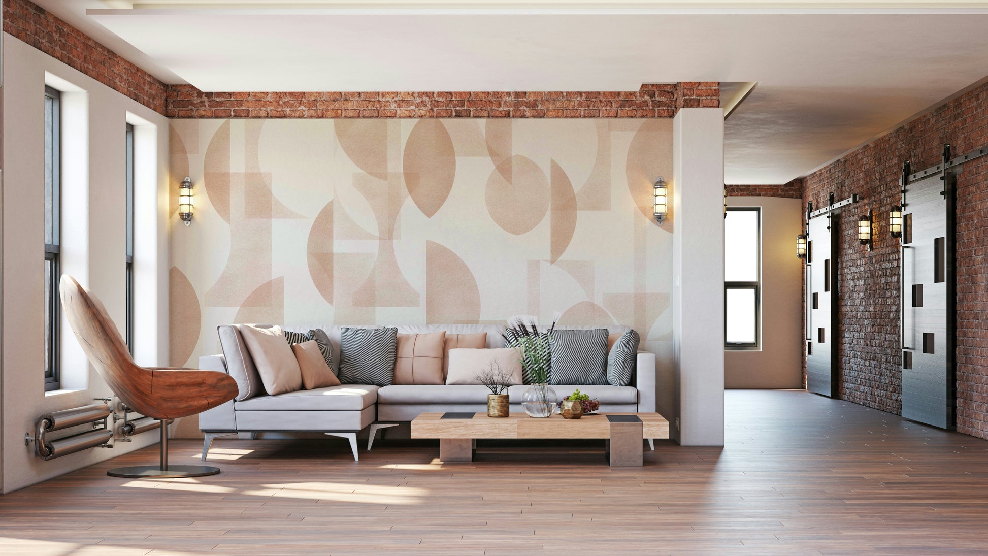 Wallpaper for walls with a fantastical landscape

