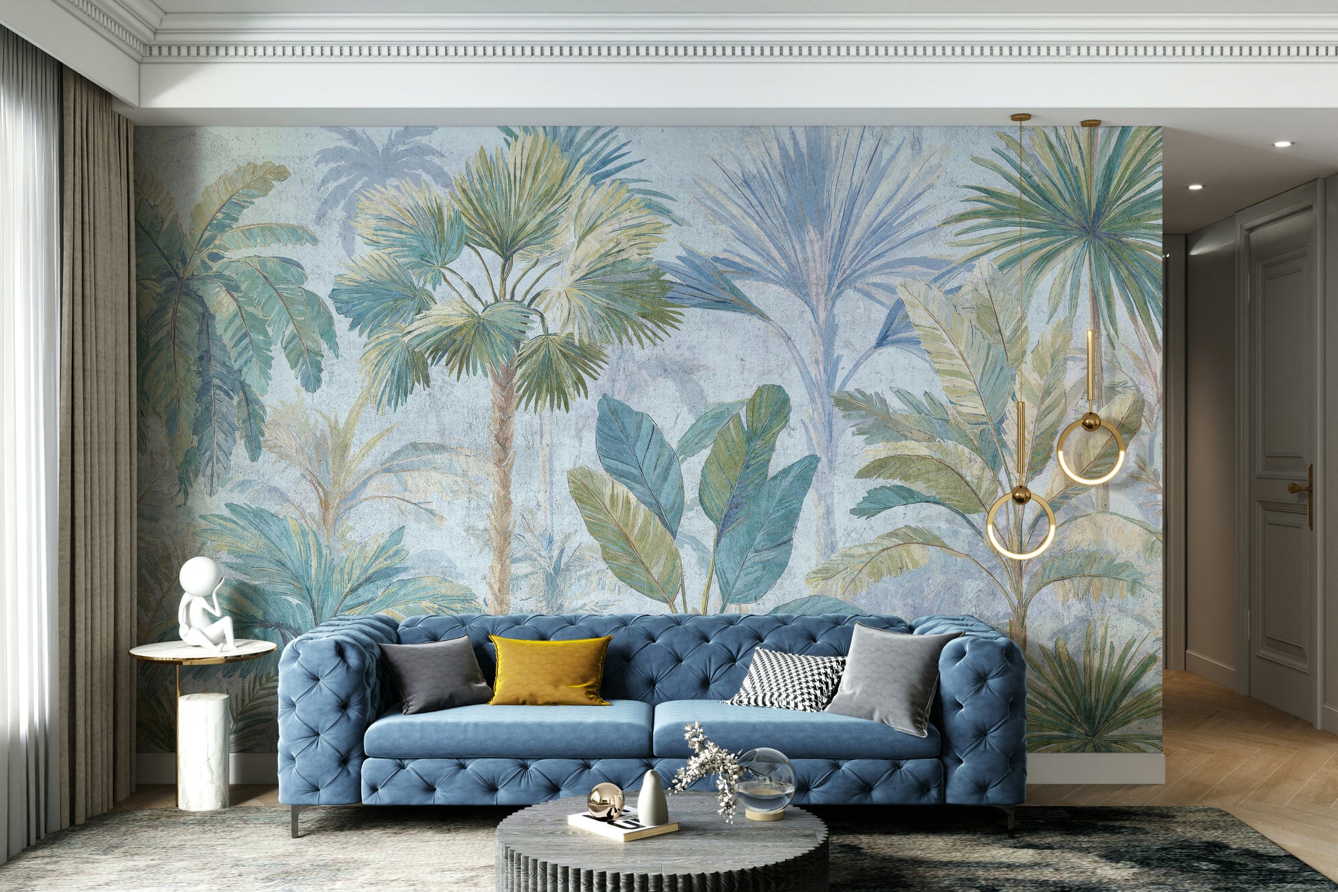 Mural wallpaper capturing a peaceful atmosphere

