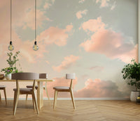 Peach pastel sky, detailed view

