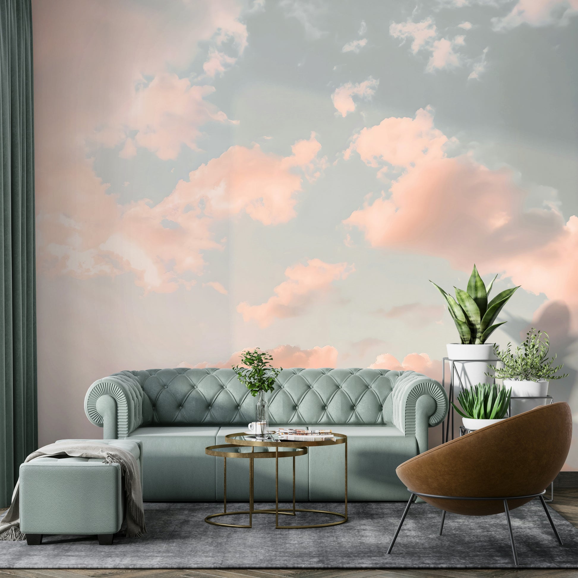 Wall decor showing a tranquil twilight view

