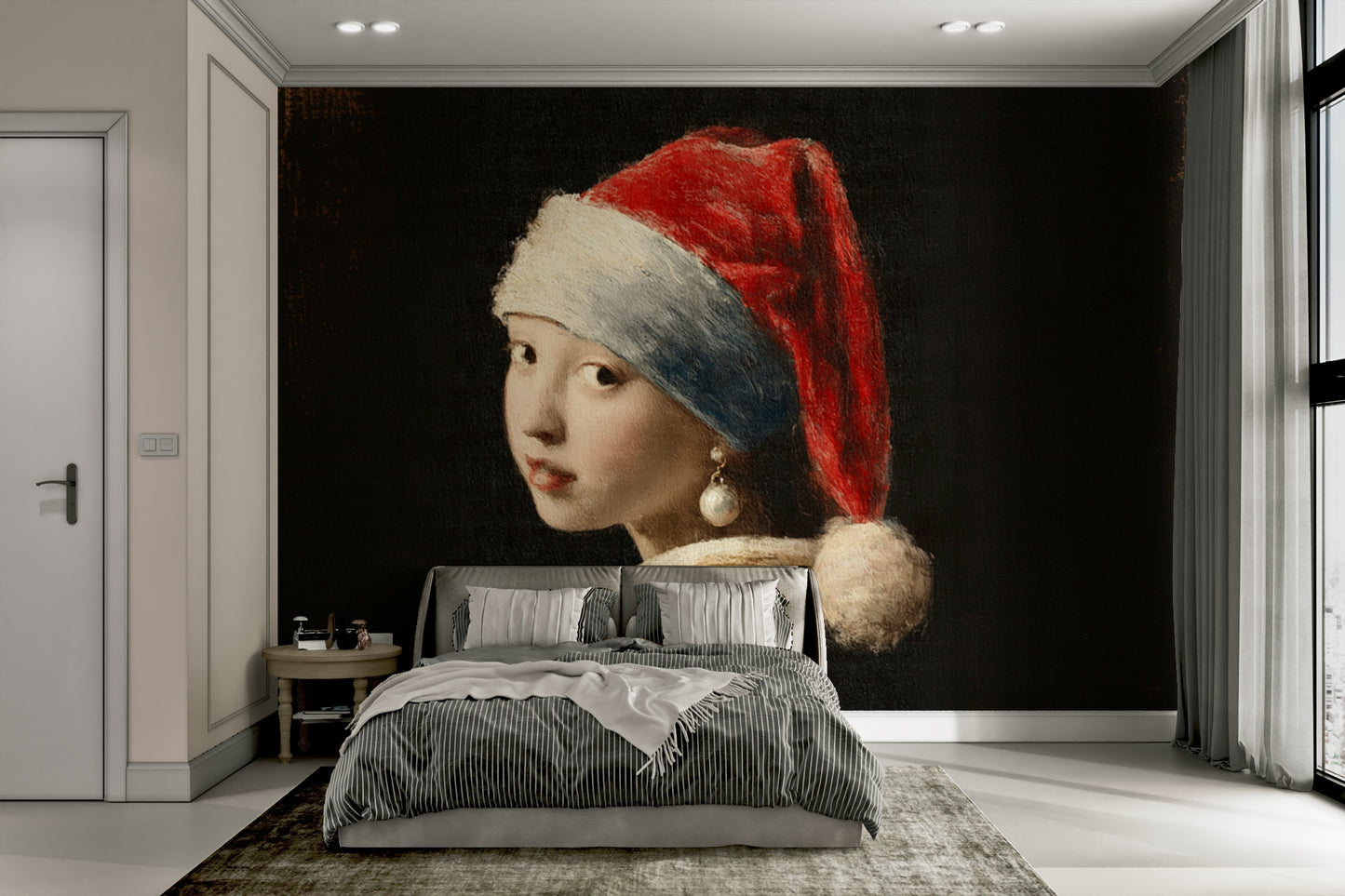 Serene art scene with a festive theme


