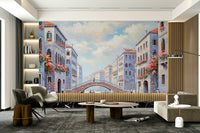 Wallpaper for walls with a Venetian cityscape

