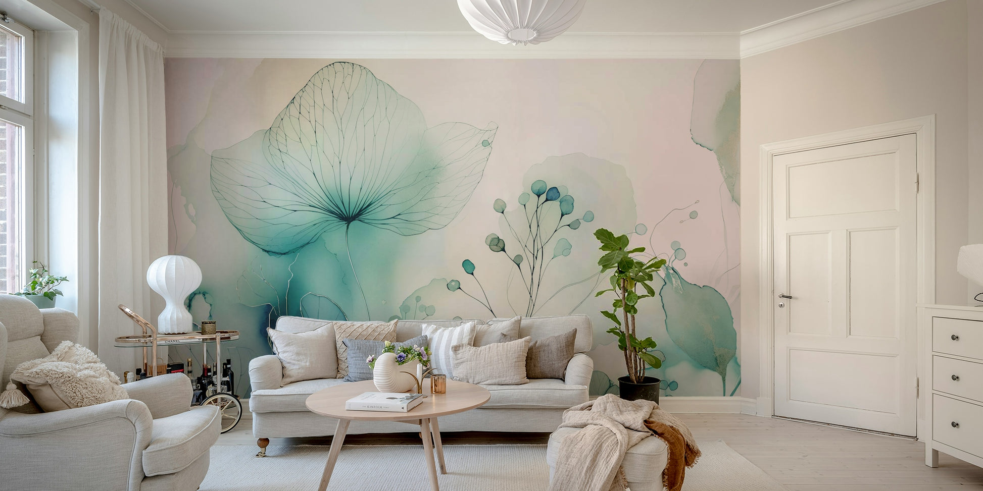 View of friendly shapes and a playful pattern

