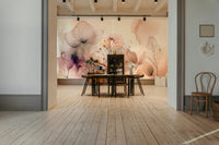 Wall decor showing a tranquil floral view

