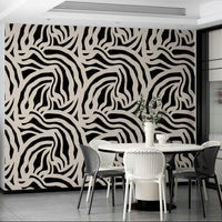 The design is a repeating pattern of vertical wavy lines.
