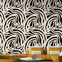 The wallpaper has a smooth, matte finish.

