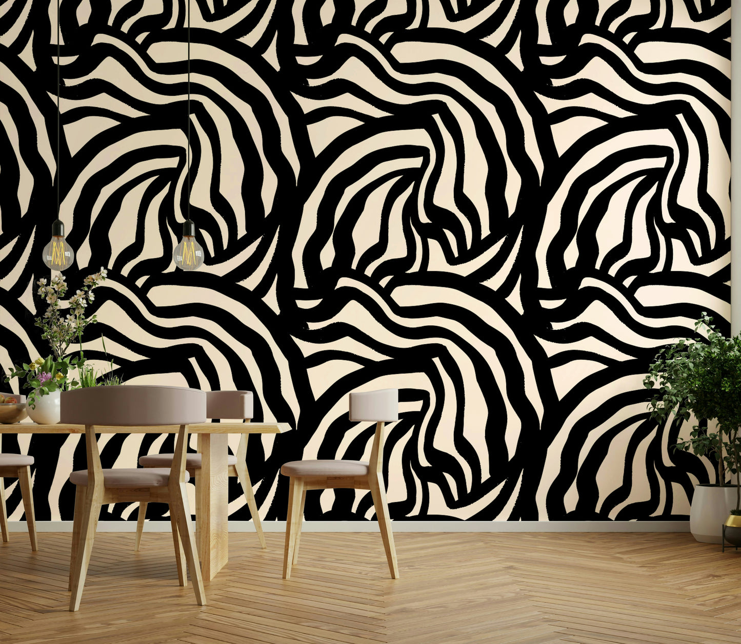 The lines vary in thickness.
