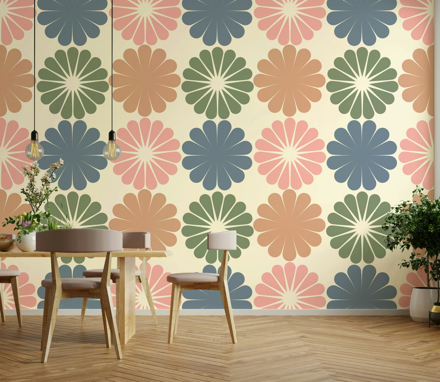 The composition is balanced and serene.
