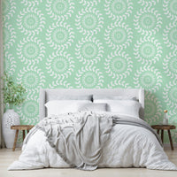 This wallpaper is suitable for a living room, a bedroom, or a contemporary office.
