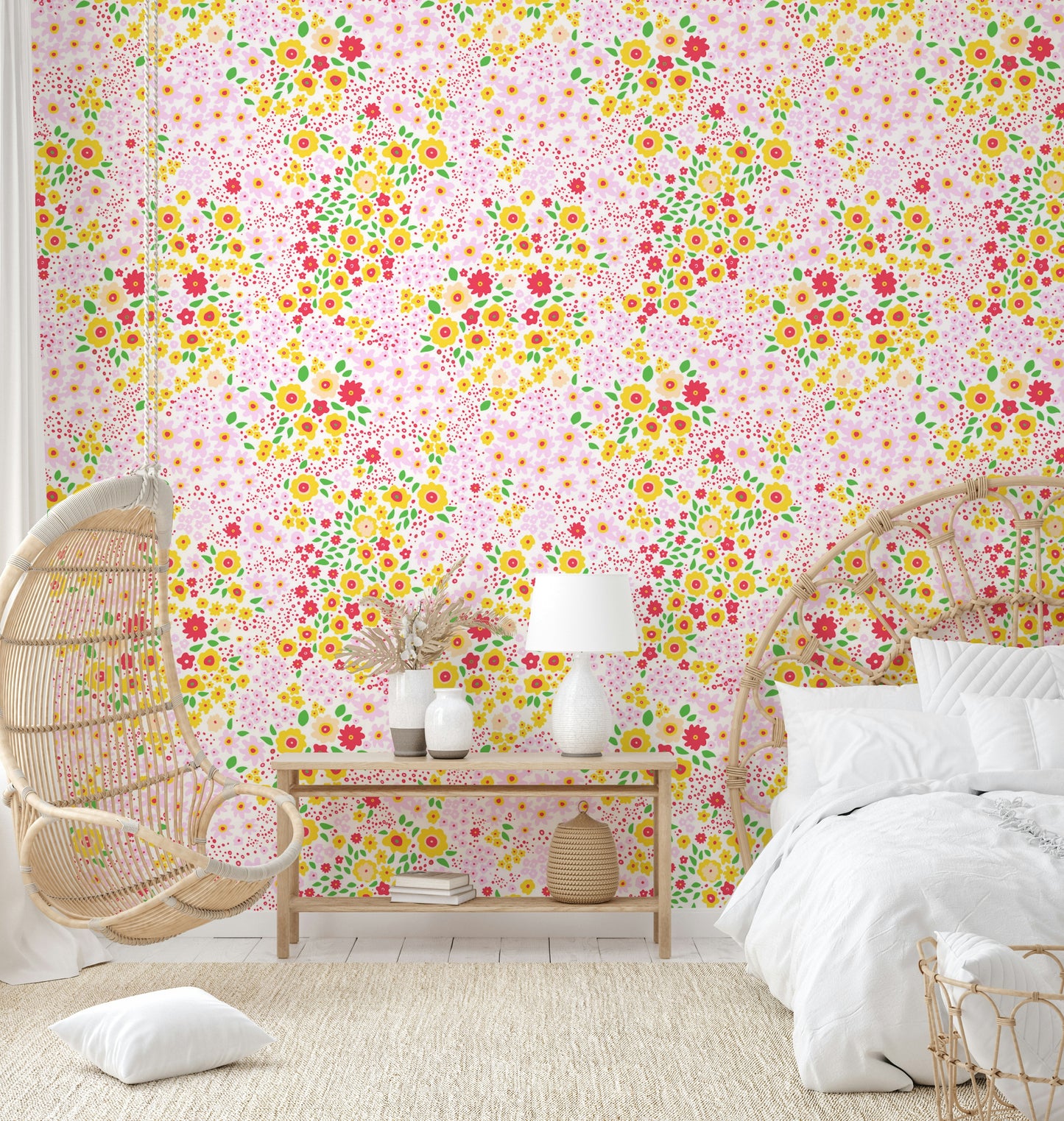 The flowers are small and evenly spaced across the entire surface.
